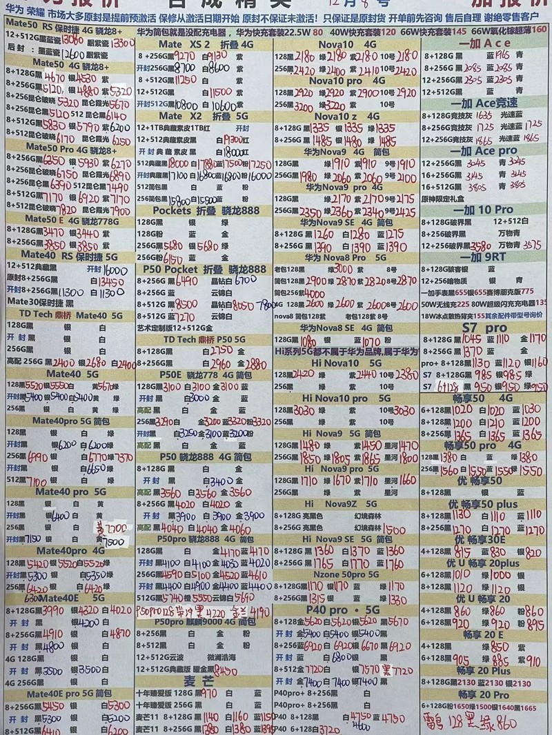 太平洋手机最新报价,太平洋手机近期价格一览