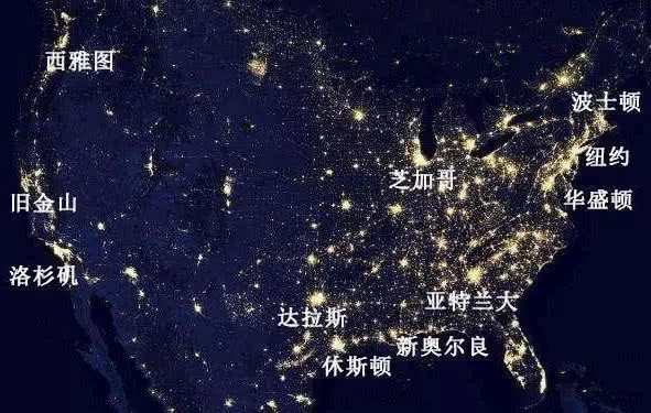 最新中国夜晚灯光图,中国夜间灯光全景图最新发布