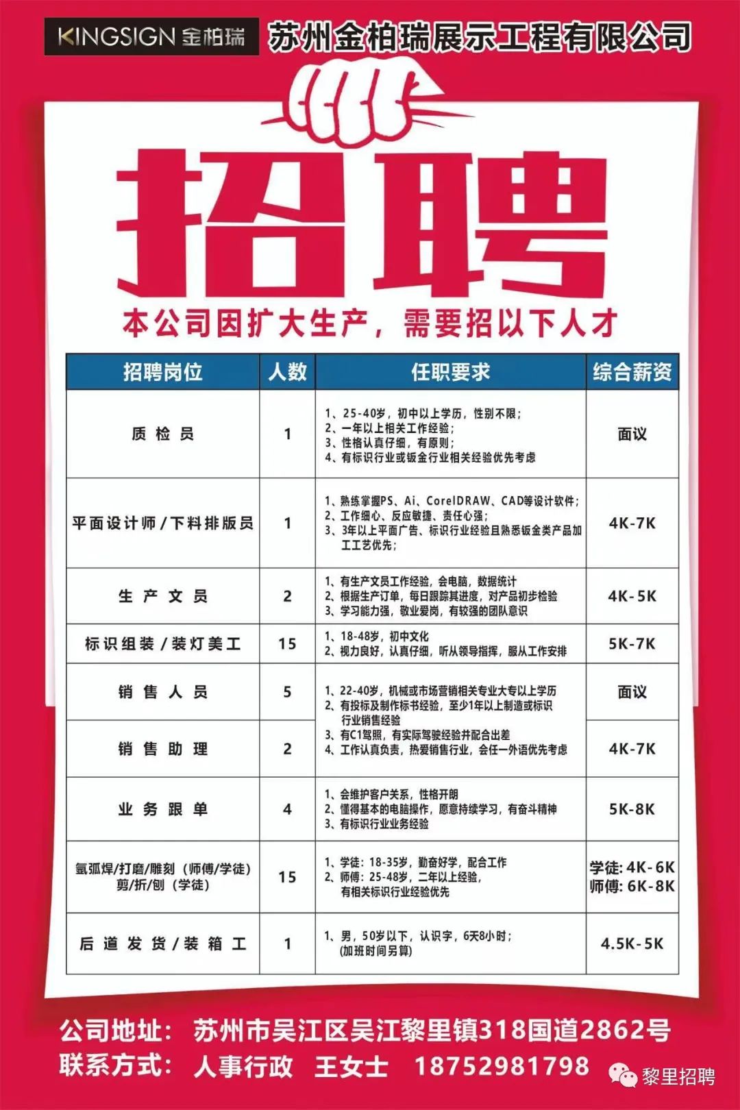 木渎最新招聘信息,木渎地区最新职位招募