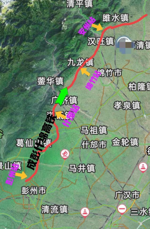 什邡最新公路规划图详解版